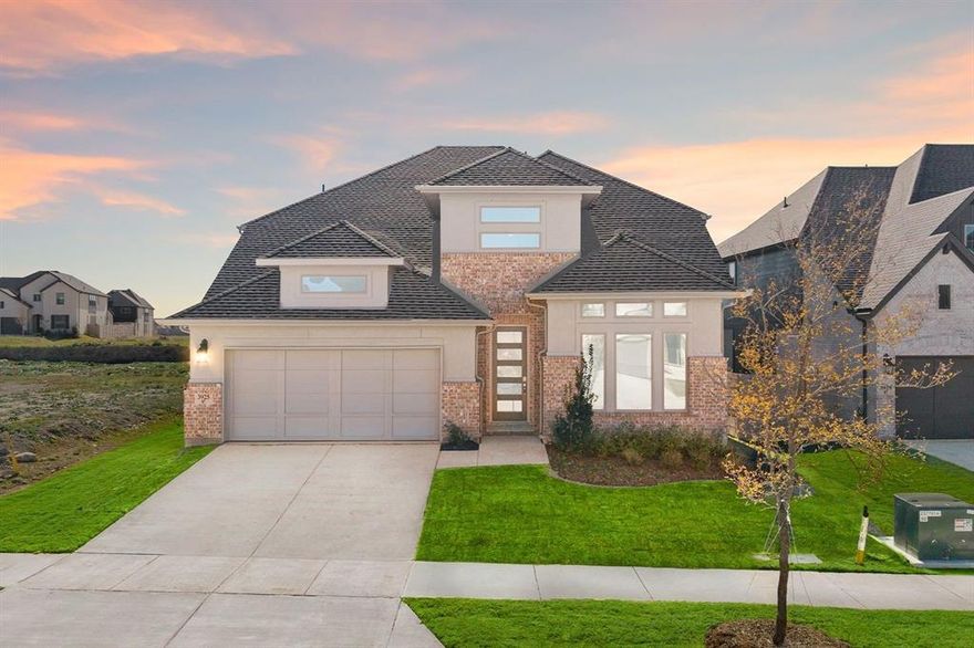 MLS# 20998304 - Built by Coventry Homes - Const. Completed Oct 30 2025 ~ Welcome to your dream home in the #1 community in McKinney — Painted Tree! This stunning north-facing 4-bedroom, 3-bath home offers 3,200+ square feet of thoughtfully designed living space, ideal for comfort, style, and functionality. Step inside to find an open-concept layout flooded with natural light, featuring a spacious great room perfect for entertaining. The heart of the home is the chef-inspired kitchen, complete with premium finishes, ample cabinetry, and a large island overlooking the great room. Retreat to the luxurious primary suite with a spa-like bath and generous walk-in closet. Additional bedrooms offer space and privacy for family or guests, while the dedicated media room is ready for movie nights or game-day excitement. Enjoy evenings on the Texas-sized covered patio — perfect for outdoor dining and relaxing. Located in Painted Tree, residents enjoy miles of trails, resort-style pools, lakes, and lush green spaces — all within minutes of shopping, dining, and top-rated schools. Don’t miss this incredible opportunity - visit today!