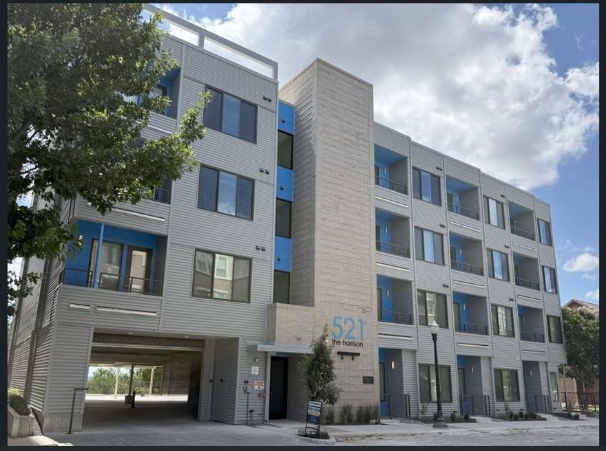 Fall in love with The Harrison!  Look-N-Lease and receive your first month’s rent, app, and admin for only $99.  *With Approved Credit – See Leasing Consultant For Full Details*  Now leasing in Uptown Fort Worth! This brand-new apartment community offers stylish living across from the Trinity River. With a variety of one-bedroom floor plans ranging from 609 to 956 square feet, and a spacious two-bedroom option at 1,095 square feet, there’s a layout to suit every lifestyle. Prices range from $1,325 to $2,050, depending on floor plan and location. Inside, each residence features quartz countertops, vaulted ceilings, walk-in closets, stainless steel appliances, full-size washer and dryer units, and ceiling fans for comfort year-round. Residents enjoy gated parking and elevator access, and pets are welcome too.