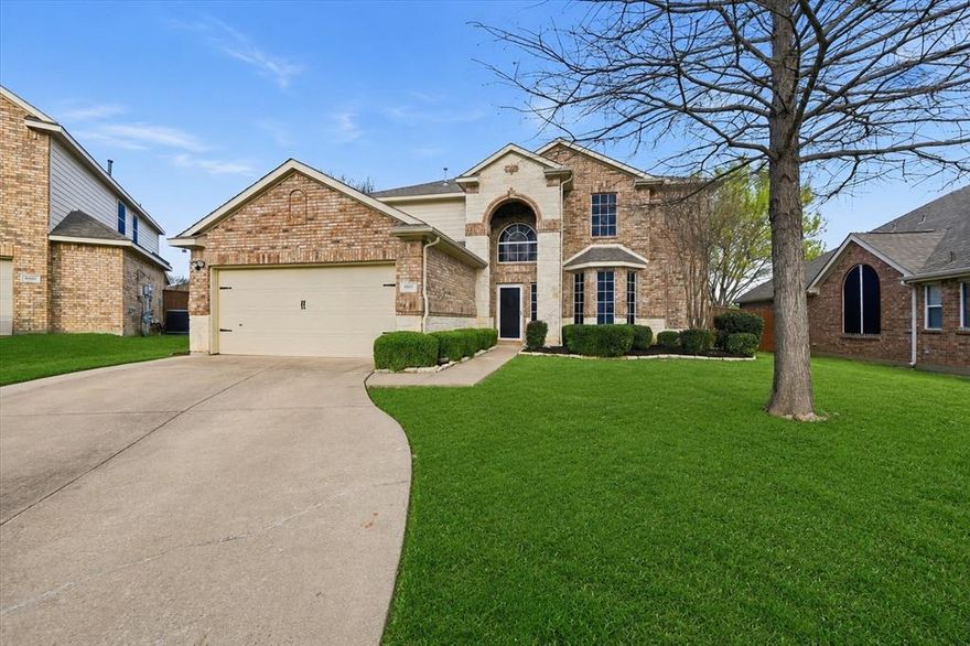 Wow!Beautifully upgraded modern home in the highly desirable Heritage HOA community featuring resort-style amenities and stylish interior finishes throughout! This stunning residence offers a refined blend of comfort and sophistication with thoughtfully selected upgrades including updated flooring, interior paint, designer features, upgraded countertops, and elegant plantation shutters that add timeless charm to the interior spaces. Most bedrooms have walk-in closets with extra storage space under the main stair-well.
The spacious gourmet kitchen with freshly painted WHITE CABINETS, quartz countertops, breakfast area, and dining room create an ideal layout for both everyday living and hosting larger gatherings. The well-designed floor plan features a private primary suite conveniently located downstairs, offering a peaceful retreat and added privacy.
The spacious family room showcases designer touches and provides the perfect setting for a cozy movie room or inviting space to gather with friends and family. Step outside to enjoy enhanced, manicured landscaping that INCLUDES rock gardens plus ADDED FLAGSTONE EXTENSION TO covered patio and in other areas for more space to entertain guests, outdoor dining, or relaxing evenings. The backyard offers a welcoming setting for enjoying the outdoors.
Additional highlights include extra storage space in the garage and the pride of ownership evident throughout this beautifully maintained home. Located in the vibrant Heritage community with exceptional amenities including fishing ponds, tennis courts, playgrounds, splash pads, and much more, this property also offers convenient access to shopping, dining, and major commuting routes.
