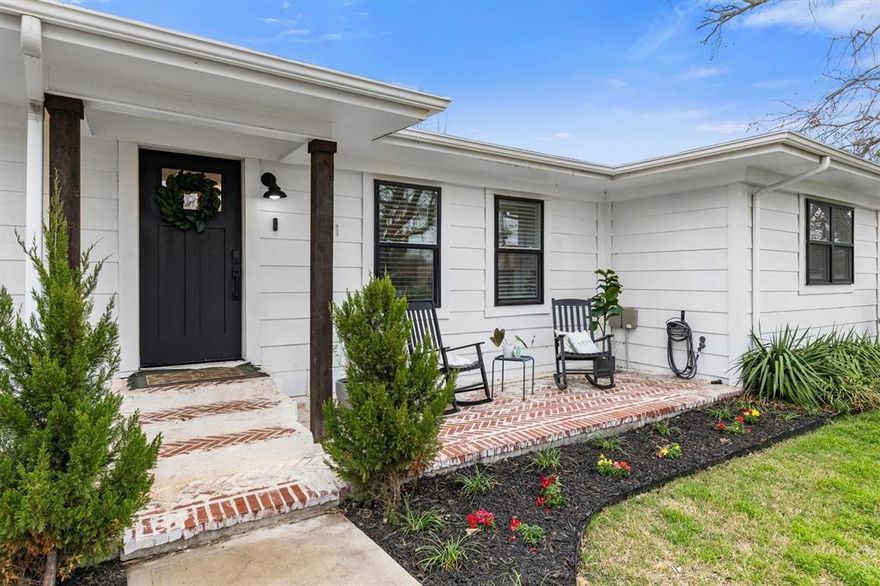 WOW! Straight from the photographers mouth, it looks like you stepped into a magazine! He's not wrong. This stunning, classy, well appointed home in the heart of Lone Oak is not one you want to miss. Drive up to the adorable farmhouse style architecture complete with an outdoor sitting area perfect for sipping your morning coffee. Step inside to perfection, starting in the oversized living room complete with a comforting fireplace and ceiling fan. Move into the generously sized dining room with tons of natural light directed from the picturesque windows. Kitchen is well equipped with tons of cabinets and storage and a breakfast or serving bar conveniently separating the 2 rooms.  The coffee bar and laundry combo is a perfect addition, utilize the lovely space as it is or turn it into a pocket office. Rest well in the 2 oversized secondary bedrooms with ample closet space sharing a large bathroom with double sinks and extra storage. Enter into the primary haven complete with 2 closets, private access to the backyard oasis and a tastefully updated private bathroom. This home is made complete with the backdoor oasis.  You won't find another property like this complete with the large inground heated saltwater pool and spa. No expense was spared on this beauty.  You will also find a ready to go workspace complete with electric, a storage shed and ready to go garden area. This home literally has it all, don't miss your chance to have your very own piece of paradise.