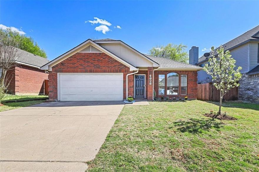 Keller ISD! Great location in a desirable neighborhood, natural light, a comfortable layout with good sized bedrooms and bathrooms,  a great kitchen with plenty of counter, cabinet space and include all appliances, many updated and upgraded features, central HVAC and programmable thermostat, garage and a shady, spacious yard and take advantage of the neighborhood's convenient location near parks, schools, shopping, and dining. Pet friendly. Washer and Dryer and Yard maintenance included!