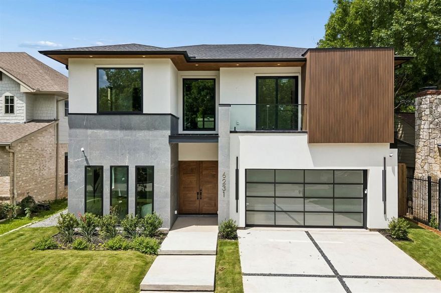 A stunning blend of modern sophistication and timeless luxury, this exceptional new construction home by OZ Development with interiors by K Shea Interiors offers 5,000 square feet of impeccably designed living with 5 bedrooms and 5 baths. A dramatic floating LED-lit staircase sets the tone for the home’s elevated design, complemented by wide-plank oak hardwoods, designer lighting, and exquisite marble finishes throughout. Designed for effortless entertaining and everyday living, the chef’s kitchen features top-of-the-line Thermador appliances, custom cabinetry, and a spacious walk-in butler’s pantry. Expansive Quaker Windows and French doors fill the home with natural light, while smart-home technology controls lighting, surround sound, security, and more from your phone. Spray foam insulation enhances energy efficiency and comfort. The spa-inspired primary suite offers a true retreat, while the backyard is designed for year-round enjoyment with a sparkling gunite pool, turf surround, and outdoor fireplace. Located in the coveted Wilshire Heights pocket of East Dallas, this exceptional home is zoned to the acclaimed Mockingbird Elementary School and minutes from premier private schools, dining, and entertainment.