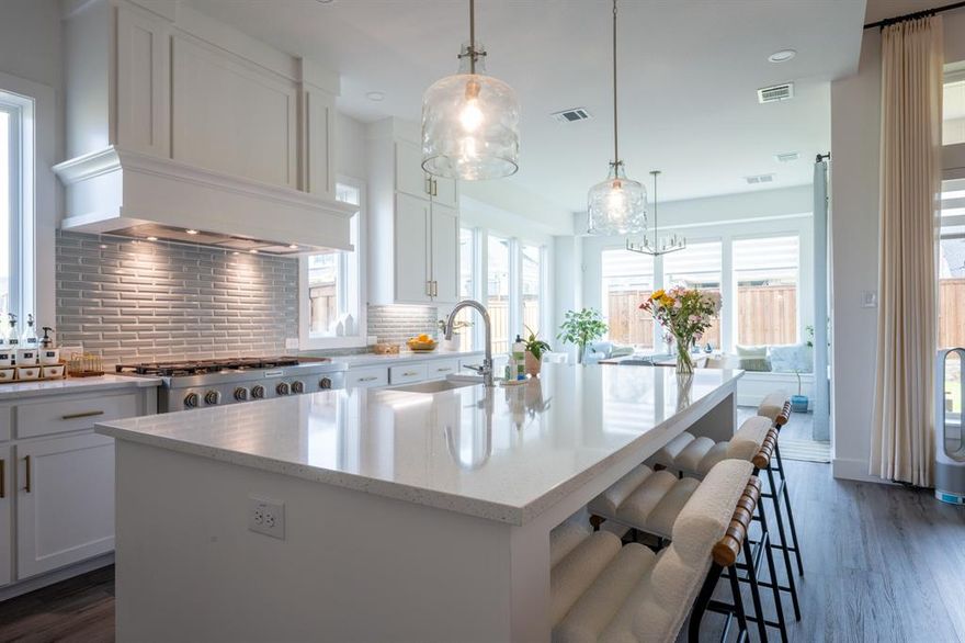 BIG OPPORTUNITY FOR YOU to Live the Resort Lifestyle in Windsong Ranch — Prosper ISD! Beautiful Southgate modern home, 4-bed, 4.5-bath, 3,760 sq ft home offers luxurious living with access to world-class amenities — including the iconic Lagoon, resort-style community pool, tennis and pickleball courts, and over 30 miles of scenic walking and biking trails. Inside, the open-concept layout features soaring ceilings, rich hardwood floors, and a chef’s kitchen with quartz countertops and stainless-steel appliances. The spacious living area flows seamlessly to an extended patio — perfect for entertaining or relaxing after a swim. Upstairs, find a versatile game and media rooms, study center with built-in work station, 3 ensuite bedrooms, and abundant natural light. Exceptional upgrades!  Zoned to Prosper ISD’s top schools! This home combines comfort, convenience, and an unmatched community lifestyle. Enjoy easy access to shopping, dining, and new Prosper growth corridors, all while living in one of North Texas’s most desirable neighborhoods. Schedule your private tour today and experience Windsong Ranch living at its finest! See Transaction Desk for add'l information.