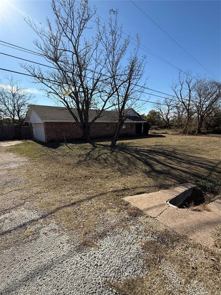 Bring Your Ideas!! 7.5 acres +- just outside the city limits of Clyde!! Water well on the land that services the house but city services are ready to go!!!
Home is being SOLD AS IS.
3 bedroom 2 bath home, property is under ag exemption, seller is unaware of any deed restrictions.