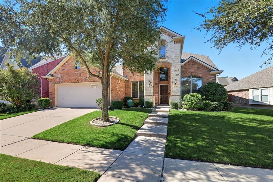 Move-in ready and beautifully refreshed, this light-filled 4-bedroom home impresses with thoughtful updates throughout. Fresh paint and brand-new 2025 carpet create a crisp, welcoming atmosphere. The chef’s kitchen is a standout, featuring granite countertops, a tumbled marble backsplash, and 2025 appliances—perfect for everyday cooking or entertaining. The open layout flows effortlessly into the spacious family areas, while a private office with hand scraped hardwood floors offers the ideal work-from-home retreat. The primary suite offers comfort and style with fresh carpet and plenty of natural light. Upstairs, you’ll find a spacious game room, three secondary bedrooms, and a full bath. Additional highlights include a custom wine closet, laundry room with built-in cabinetry, and a convenient mud area. Lantana residents enjoy award-winning amenities, including
walking trails, community pools, pickleball and tennis courts, and top-rated schools. 850 Branch Crossing blends style, function, and comfort and is ready for you to move right in and enjoy. Schedule a private showing today!