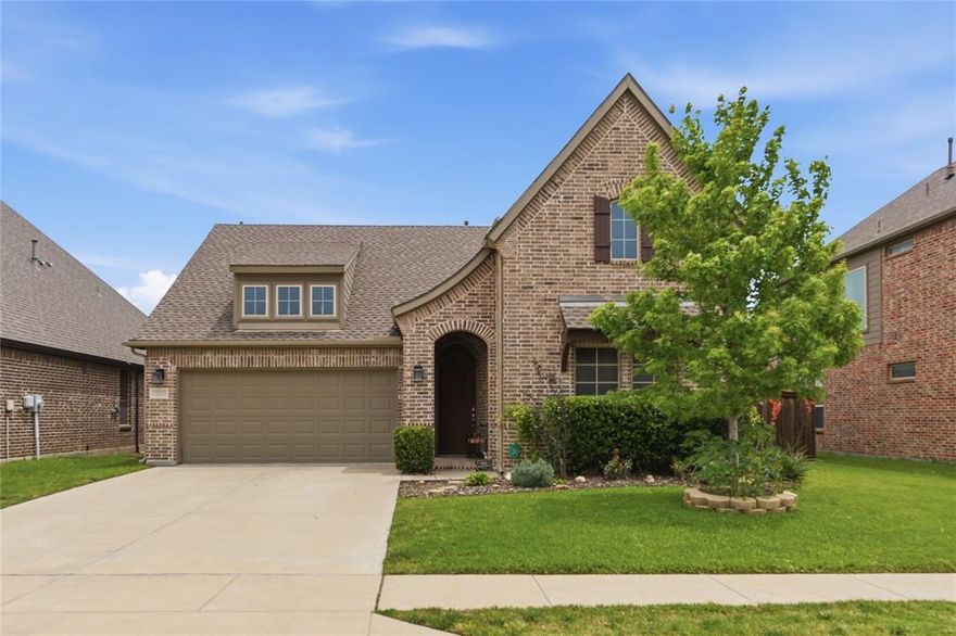 Beautifully maintained home in desirable Northwest ISD! Spacious 3 bed 2 bath layout offers ideal blend of functionality and style with an open concept living area and abundant natural light.Kitchen features large island, granite countertops, stainless steel appliances, and ample cabinet storage. Large primary en suite dual d=sinks, soaking tub seoparate shower with huge walk in closet. Enjoy a covered patio featuring two pergolas a sparkling new pool with a pool heater perfect for year around enjoyment! Roof replaced with last two years.