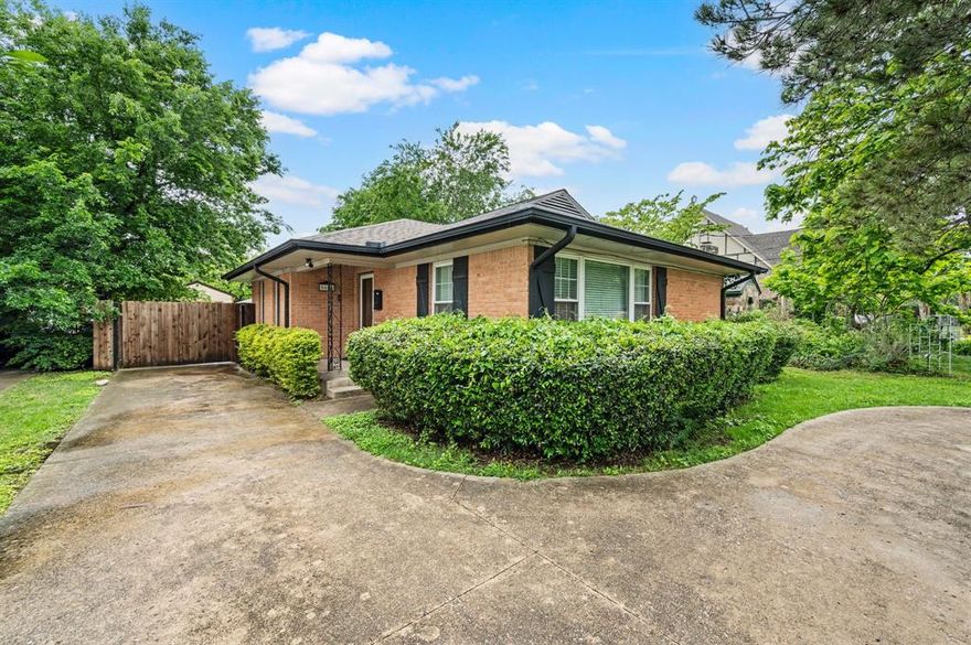 Nestled in the highly desirable Ridgewood Park neighborhood, this charming single-story home combines comfort, convenience, and outdoor adventure. Featuring 3 spacious bedrooms, 2 updated bathrooms, and recently refinished hardwood floors throughout, the layout feels both cozy and functional. The kitchen shines with granite countertops and a tumbled stone backsplash. Recently build cedar pergola offers a quiet spot to relax in the backyard.  Outdoor enthusiasts will love being just a short drive or bike ride from White Rock Lake, with Sopac and Ridgewood Trails only a block away for easy access to walking and biking paths.