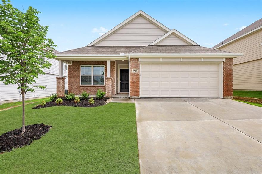 Welcome to The Retreat at Fossil Creek, one of Legend's newest communities in Fort Worth, TX! The Ravenna floor plan is a charming 1-story home with 3 bedrooms, 2.5 baths, study, and 2-car garage. This home has it all, including privacy blinds and vinyl plank flooring throughout the common areas! The gourmet kitchen is sure to please with 42-inch cabinetry, granite countertops, and a box window at the dining area. Retreat to the Owner's Suite featuring a beautiful bay window, double sinks with granite countertops, an oversized shower, and a walk-in closet. Enjoy the great outdoors with a covered patio! Don’t miss your opportunity to call The Retreat at Fossil Creek home, schedule a visit today!