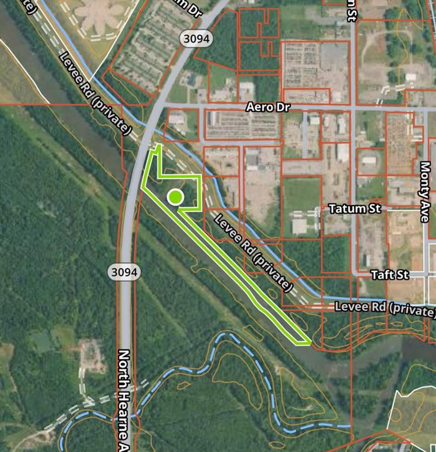 This offering is three separate tracts running along and in 12 mile bayou. The Hearn Ave tract allows road frontage access. Call for more information.
