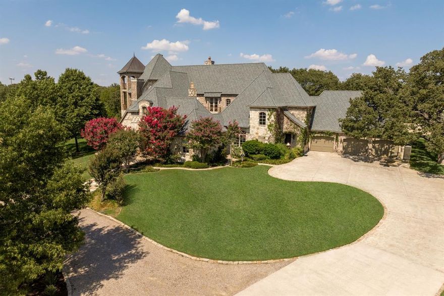 Owner will finance at 4.5% fixed rate with no qualifying and no closing costs! Situated on nearly 3 acres, this retired builders' paradise offers unparalleled privacy and picturesque views, as it is surrounded on 3 sides by a serene nature greenbelt. No expense was spared in constructing this exceptional home, evident in the meticulous attention to detail in the crown moulding and custom ironwork throughout. The luxurious master bath boasts his and her vanities and spacious closets. Prepare to unwind in the free standing tub or rejuvenate in the shower, which includes a steam room feature. The kitchen is a culinary enthusiast's dream, equipped with granite countertops, built-in refrigerator, Viking oven, gas cooktop, and a convenient pot filler. Diving into relaxation is effortless with the private saltwater pool, complete with a beach entry, hot tub, and a stunning waterfall. This is a rare opportunity to own a true masterpiece in the real estate market.