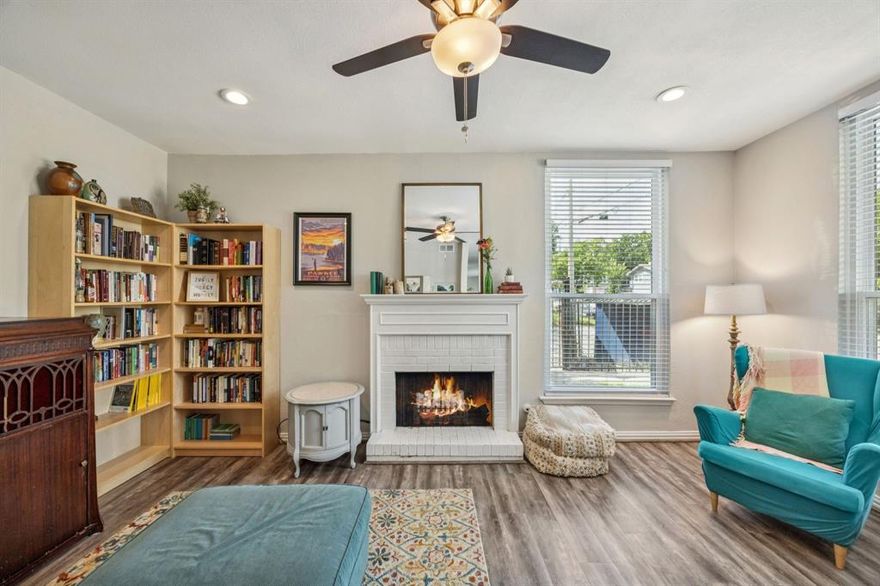 Here is your opportunity to LEASE a meticulously maintained end-unit condo adjacent to both East Dallas and Lake Highlands! Just minutes away from Northpark Mall with copious shopping and dinning options in the neighborhood. The lower level of the condo includes a living room with brick fireplace, a galley style kitchen that opens to an oversized dining room, access to a private outdoor patio, and a half-bath for guests. The upper level includes two large bedrooms, each with a full ensuite bathroom, and a utility closet in the hallway between them. The primary suite includes two walk in closets, dual sinks, and a large drip-dry area in the primary bathroom. The secondary suite has a single oversized closet with new doors and a dedicated standalone shower in its' ensuite bathroom.This unit being located at the very front of the complex allows for ample natural light to pour through the additional windows and boasts a front yard space with lush landscaping and a mature oak tree just outside your front
door. The property includes two dedicated covered carport spaces in a gated lot that connects to the private patio adjacent to the dining room, with plenty of visitor parking on the opposite side of the unit. Upgrades include LVP flooring throughout the first floor, granite counters in the kitchen, all windows and the sliding door have been replaced to increase efficiency, recently refinished stair handrails, HVAC system that has been replaced within the last five years and in many areas fresh paint. The complex itself does have a community pool the new owners will get to enjoy. Call us today to schedule a showing while you can!