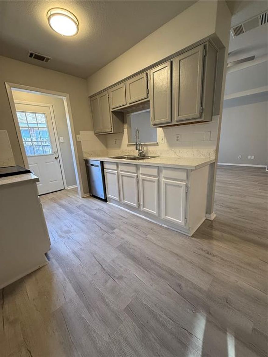 Enjoy this updated 3 bedrooms, 2 bath duplex. Updates include luxury vinyl plank flooring throughout, granite countertops, fresh paint, stove, stainless steel dishwasher, and updated bathrooms. Move in ready and waiting for you. Agents and clients to verify schools.