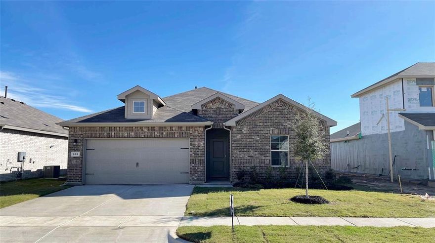 Beautiful new D.R. Horton home in the new community of The Canyons located in the heart of Johnson County, in Keene and Keene ISD! Newly designed Homes to suit the needs of the most discerning Buyers. Beautiful Single Story 4-bedroom Natchez Floorplan-Elevation A, with a quick  estimated Fall completion! Modern open concept with large Chef's Kitchen, Granite or Quartz Countertops, Ceramic Tile Backsplash, Island, stainless steel Appliances, gas Range and walk in Pantry. Bright Dining area, spacious Living and luxurious main Bedroom with a 5-foot oversized shower and walk-in Closet. Extended tiled Entry, Hall and Wet areas plus Home is Connected Smart Home Technology. Quartz vanities in both full Baths. Covered back Patio, partial guttering, 6-foot privacy fenced Backyard, Landscaping Package, Full Sprinkler System and more! Located just off Hwy 67, this community enjoys a prime position with convenient access to major attractions such as shopping centers, businesses, and healthcare facilities.