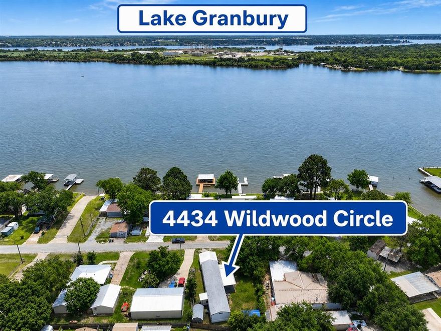 1% RATE BUYDOWN INCENTIVE AVAILABLE, ASK LISTING AGENT FOR DETAILS. Welcome to 4434 Wildwood Circle in Granbury—a charming 3-bedroom, 2-bath home offering peaceful living just minutes from the lake. This home has been updated with new appliances, new flooring throughout, full exterior paint, and fresh landscaping, enhancing both comfort and curb appeal. Adding even more peace of mind, the property has been converted from septic to city sewer, eliminating a major future expense and providing added convenience for the next owner. Enjoy relaxing on the spacious covered deck while taking in the quiet surroundings that make this area so special. The property features two storage sheds and a dedicated dog run, offering plenty of space for hobbies, storage, and pets. Located in a community with great amenities, including boat ramps, a swimming pool, and a park, this home is perfect as a full-time residence or weekend retreat. And while it’s not lakefront, it’s so close you can easily walk to the water, giving you all the benefits of lake living without the premium price tag.