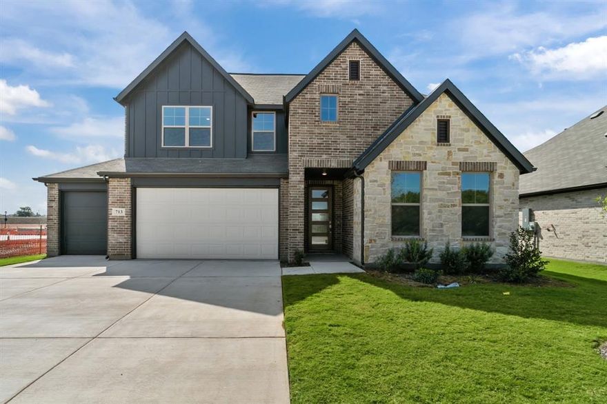 MLS# 20832928 - Built by Cambridge Homes, LLC - Ready Now! ~ Welcome to the Becker floorplan in the picturesque Tinsley Meadows community of Van Alstyne, TX. This elegant home offers four spacious bedrooms, three well-appointed bathrooms, a dedicated study, and a versatile game room, making it ideal for family living and entertaining. Designed with modern convenience and style in mind, the Becker boasts high-quality finishes and an open-concept layout. Enjoy the perks of living in a vibrant community with easy access to top-rated schools, shopping, and dining. Make the Becker your dream home in Van Alstyne today!