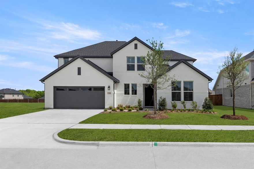 MLS# 21217972 - Built by Tri Pointe Homes - Ready Now! ~ The Ethan offers spacious living with 4 bedrooms, 3.5 baths, and a luxury kitchen perfect for everyday life. Enjoy a primary suite with tub and bay window, a media room, office, open rails, 8' doors, and an extended covered patio with gas to the patio for seamless indoor-outdoor living.