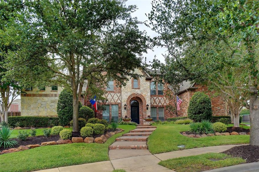 Exquisite luxury home offers elegance & functionality on this half-acre, cul-de-sac lot in Estes Park. Updated hardwood floors, plantation shutters, mudroom cabinetry, upstairs BI desk & cabinet, iron fence & wood slats, ADT security & Star Power sound & internet system! 6 bedrooms, 4 full & 1 half baths & 3-car garage with epoxy floors, custom cabinetry & storage shelves. 6th bedroom or media room wired for surround sound with closet, bath, wet bar & patio access. Spacious master, with beautiful outdoor views, sitting area & luxurious jetted tub, double shower, huge WI closet & dresser. Phenomenal kitchen, GE appliance, gas cooktop, electric oven, BI fridge, peninsula island & storage cabinetry. Upstairs living open to balcony deck overlooking outdoor covered patio, cooking, beach-entry pool, waterfall, spa, landscape, trees & climate-controlled dog house. Energy-efficient, updated HVAC w dust & allergy reduction. Within walking distance to Walnut Grove Elem, Carillon & North Park.