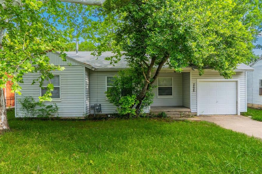 f you’ve been looking for a solid, well-laid-out home with a great yard and room to make it your own, this one checks the boxes. This single-story home offers 3 bedrooms, 1 full bath, and a functional layout designed for everyday living. The main living area flows into a dedicated dining space, creating a comfortable setup for both daily routines and entertaining. The kitchen features gas cooking, updated cabinetry, and practical storage. All three bedrooms are nicely sized and share a centrally located full bath, making the layout simple and efficient. Step outside and you’ll immediately notice the oversized backyard with mature trees—perfect for pets, gatherings, or future outdoor improvements. The property also includes a 1-car garage for parking or additional storage.  Conveniently located with easy access to major highways, offering a quick commute to downtown Dallas and surrounding areas. Close to local parks, shopping, dining, and everyday essentials.