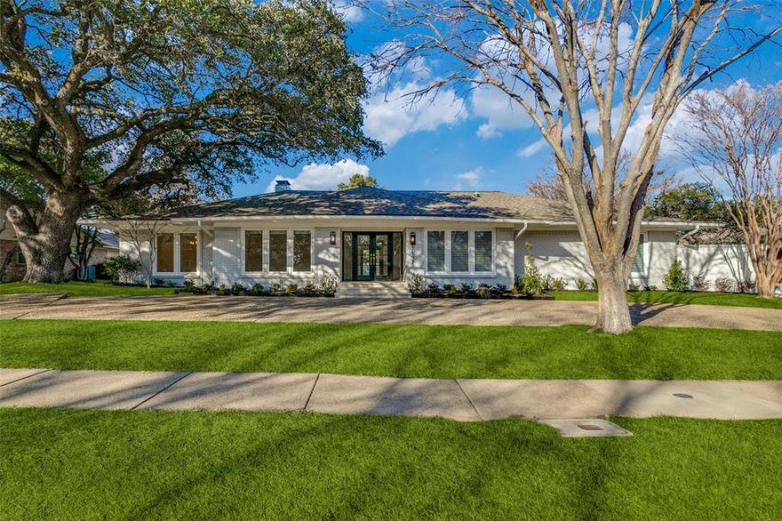 Fantastic lease home in the Meadows Preston Hollow area  HOME has been COMPLETELY UPDATED in 2024 ALL COUNTERS, FLOORS, PAINT, NEW FIREPLACE, cabinets, landscaping. READY FOR OCCUPANCY NOW.  Home offers  4 bedroom, 3.1 bathrooms  Large, heavily-treed lot with backyard Pool oasis. Great floor plan, all beds are private, two living areas, dining room plus breakfast nook, Large, light-filled rooms in wonderful community.