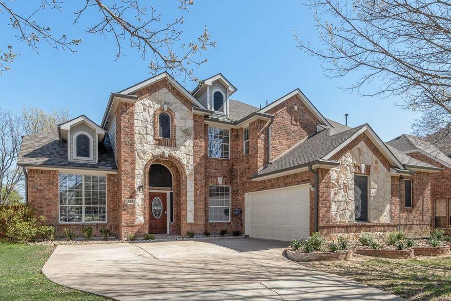 Tucked into a quiet, established neighborhood with easy access to everything Grand Prairie has to offer, this thoughtfully updated home built by Grand Homes checks every box for today's buyer. The spacious, functional, family-friendly layout has over 4,000 sf of living space and places the primary suite and private office on the main floor — as well as two living areas and dining rooms — while the three secondary bedrooms, each with an ensuite bath, and a spacious media room occupy the entire second floor. Recent upgrades include a new roof (2023) and a lifetime transferrable foundation repair warranty (2023) as well as cosmetic touches including fresh interior paint, updated decorative lighting, and new bathroom fixtures give the home a clean, move-in-ready feel throughout. Minutes from IKEA, Bass Pro Shops, and the Epic Central, East & West shopping corridors, as well as Joe Pool Lake, you're never far from dining, retail, or entertainment — yet the neighborhood itself stays calm and tree-lined.