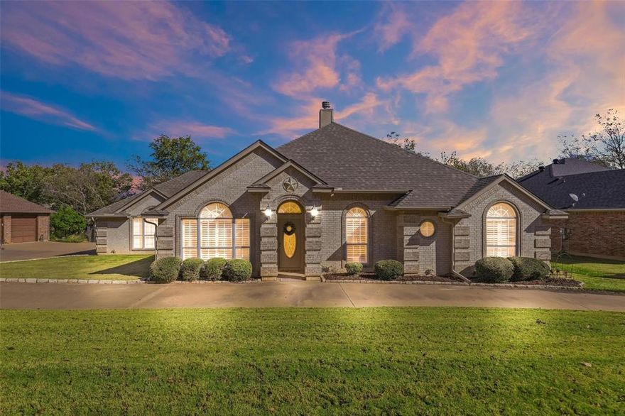 Beautiful brick home in desirable Pecan Plantation!  Built in 2003, this 4-bedroom, 2-bath home offers 2,379 square feet of well-designed living space. The open kitchen features an island, breakfast area, and formal dining room, all flowing nicely into two spacious living areas filled with natural light. The split-bedroom layout provides privacy, with the primary suite offering a relaxing ensuite bath.  Enjoy peaceful views of the greenspace and trees from the covered back patio.  Perfect for morning coffee or evening gatherings. Additional highlights include a large side-entry two-car garage, a circle drive, and low care landscaping.  Located on the sought-after Acton side of Pecan Plantation, this home offers easy access to highways and a quick route into Fort Worth. Residents enjoy a gated community lifestyle with resort-style amenities including restaurants, a grocery store, golf course, airstrip, and so much more — all included with your HOA.

Don’t miss your chance to tour this wonderful home in one of Granbury’s most desirable communities!