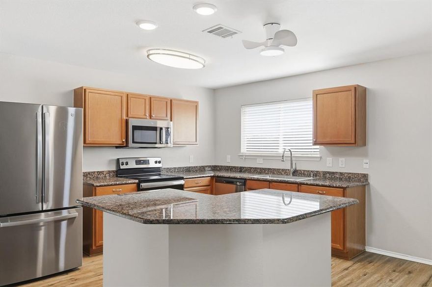 OPEN HOUSE. SATURDAY, FEB 28th 2pm-4pm....If you’ve been looking for a home that makes everyday life easier while keeping you connected to everything North Fort Worth offers, 2112 Valley Forge Trail is one to see in person. Located in the established Presidio Village, this well-maintained single-story home delivers comfort, flexibility, and a layout that adapts to the way you live.

Natural light fills the open living spaces, where stylish flooring and a thoughtful flow create a warm, welcoming feel from the moment you step inside. The kitchen anchors the home—perfect for weekday routines and weekend gatherings—with granite countertops, generous cabinetry, an oversized pantry, and newer appliances that connect seamlessly to the living and dining areas.

The bonus here is versatility. A climate-controlled flex space adds valuable room beyond the recorded square footage—ideal for working from home, a workout space, playroom, hobby room, or second lounge. Three spacious bedrooms provide comfort and privacy, including a primary suite with an ensuite bath and walk-in closet.

Out back, an extended patio invites outdoor dining, relaxed evenings, and easy entertaining. Whether hosting friends or unwinding after a long day, the backyard feels usable and inviting.

Just minutes from Alliance Town Center, dining, and major commuting routes including I-35, this home balances neighborhood living with everyday convenience. Move-in ready and welcoming cash, FHA, VA, and conventional financing, this is a home that fits real life—and one that’s increasingly hard to find in this location. Schedule your private showing and see how it feels to live here.