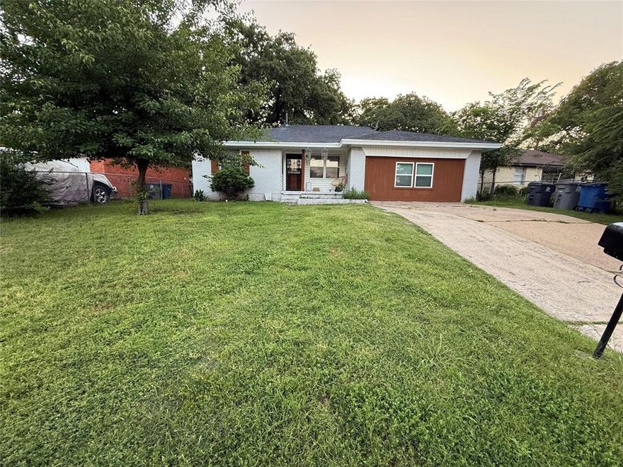 See this four bedroom home with two full bathroom. The garage has been renovated into a fourth bedroom which offers ample space. This home is being sold as is.
