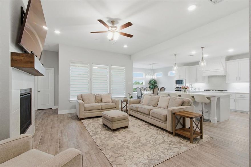Tucked away on one of the most desirable lots in Talon Hills, 7217 Mantle Ridge offers the rare combination of privacy, style, and value. Backing to a peaceful greenbelt, this beautifully maintained 4-bedroom, 3.5-bath home with a dedicated office delivers an open-concept floor plan designed for both everyday living and effortless entertaining. The main living areas feature durable ceramic wood-look tile, creating a warm, cohesive feel, while the bedrooms offer plush carpeting for comfort.

This home shows like a model, with meticulous care evident throughout. Recent updates elevate both form and function, including fresh interior paint, updated door and cabinet hardware, and electric wireless Zebra blinds that add a modern, polished touch. Smart home features provide convenience and control, while an under-sink reverse osmosis system enhances everyday living.

Despite its like-new condition and thoughtful upgrades, this home is priced approximately $80,000 below comparable new construction, making it an exceptional opportunity to enjoy modern finishes and premium lot placement without the premium price tag. If you’ve been waiting for a move-in ready home with upgrades already completed and a setting that stands out, this is one you won’t want to miss.