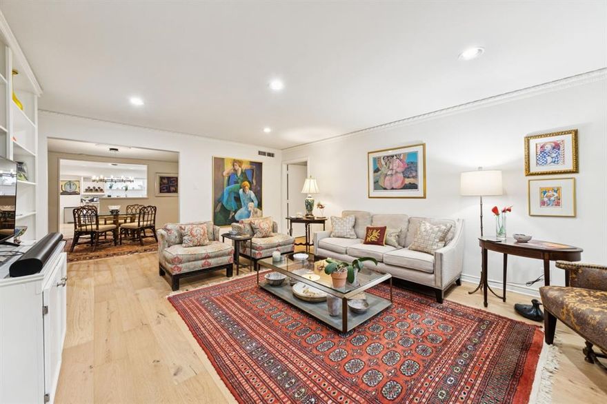 Discover effortless elegance and comfort in this meticulously updated 2-bedroom, 2-bath condo, ideally located in the heart of Preston Hollow. Nestled on the quiet second floor of a well-maintained community, this spacious residence offers refined living space with tranquil views of the sparkling pool and manicured gardens. Step inside to find a bright, open floor plan featuring wood floors, fresh paint, and abundant natural light. The gourmet kitchen is a chef’s delight, equipped with granite countertops, stainless steel appliances, and ample cabinetry. Entertain guests in the expansive living and dining areas, or relax in the oversized bedrooms—each with generous closet space and ensuite bathrooms. The primary suite is a serene retreat, boasting custom built-ins and a large walk-in closet. Both bathrooms are elegantly updated with marble finishes and modern fixtures. Additional highlights include double-pane storm windows, and a full-size stacked washer and dryer area. Enjoy peace of mind with one covered, assigned parking space, and recent updates to the HVAC system. Condo is all one level and located on the second floor. All utilities are included in the HOA dues, making this a truly turnkey opportunity. Located just minutes from NorthPark Center, top-rated schools, and Dallas’ finest dining and shopping, this home offers the perfect blend of luxury and convenience. Don’t miss your chance to own a slice of Preston Hollow paradise—schedule your private showing today! Refrigerator included!
