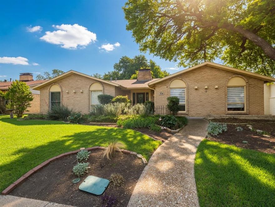 NEW PRICE! Discover comfort and character in this charming, well maintained Far North Dallas home with modern updates and subtle mid century style.

Featuring 4 bedrooms and 2 baths, the home includes updated windows, HVAC, and flooring in key areas. Light-filled living and dining spaces are enhanced by stylish fixtures and a beautiful brick fireplace.

The kitchen’s butcher block countertops and open layout flow into a cozy sunroom; ideal for everyday living or entertaining. A flexible bonus room with washer dryer connections adds extra versatility.

Enjoy a spacious private backyard and inviting curb appeal, all in a prime location near shopping, dining, and major roads.

Now available at a NEW PRICE!
