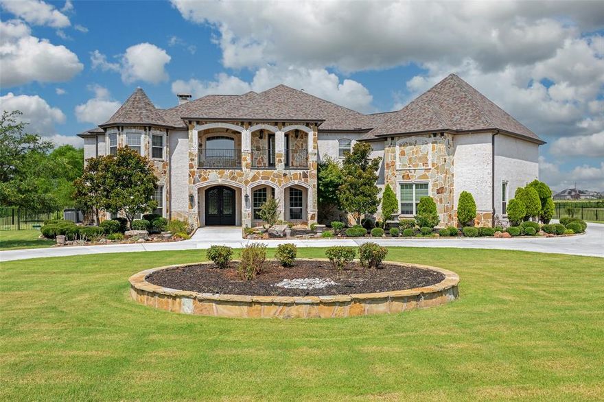 Designed with meticulous standards from a piered foundation with 127 piers to decorator colors throughout.  Elegant curved staircase with custom wrought iron railings. Home theater with 15 ft screen and 7.2 sound system. Kitchen is highlighted by Jenn-Air appliances and dual pantries. Oversized rooms throughout and two 24x26 garages with epoxy floors for a total of four garage spaces. This property also features a guest house with kitchen. Outdoor entertainment area with kitchen and large covered porch upstairs overlook a saltwater pool. With over 3k sqft of patio & balcony space, 35x17 workshop with epoxy floors, foam insulated attic and more.