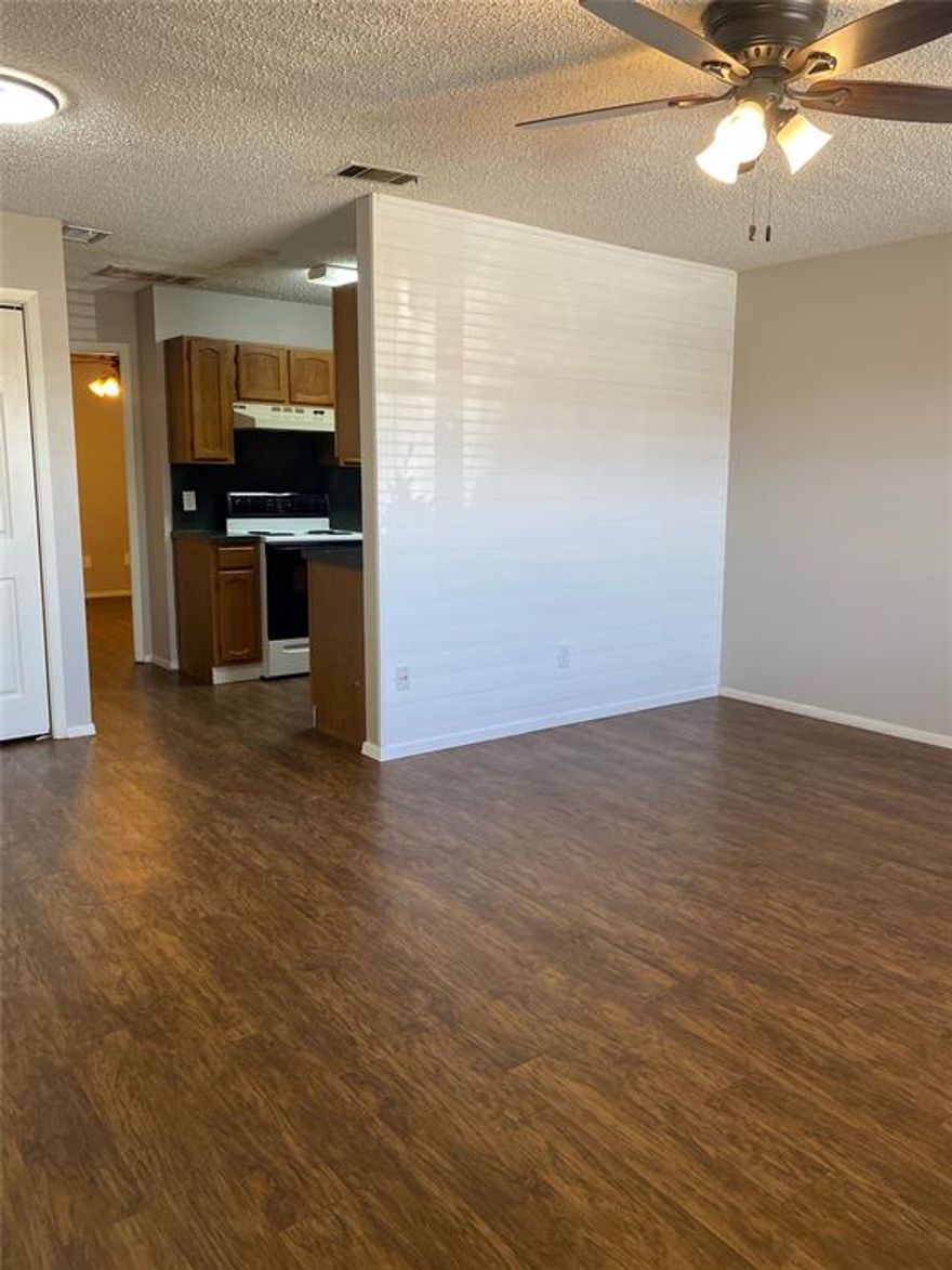 Welcome to your new home in Cleburne, TX! This one-bedroom, one-bathroom apartment offers a comfortable and convenient living experience. The apartment is total electric, ensuring energy efficiency and ease of use. The unit comes with washer and dryer connections, making laundry day a breeze. Water and trash services are included in the rent, providing added value and convenience. The apartment features tile flooring. Step outside to your small private patio, a perfect spot for enjoying your morning coffee or winding down in the evening. The location is a major plus, with close proximity to the tollway, making commuting or exploring the area a hassle-free experience. This apartment combines comfort, convenience, and style, making it a great place to call home.