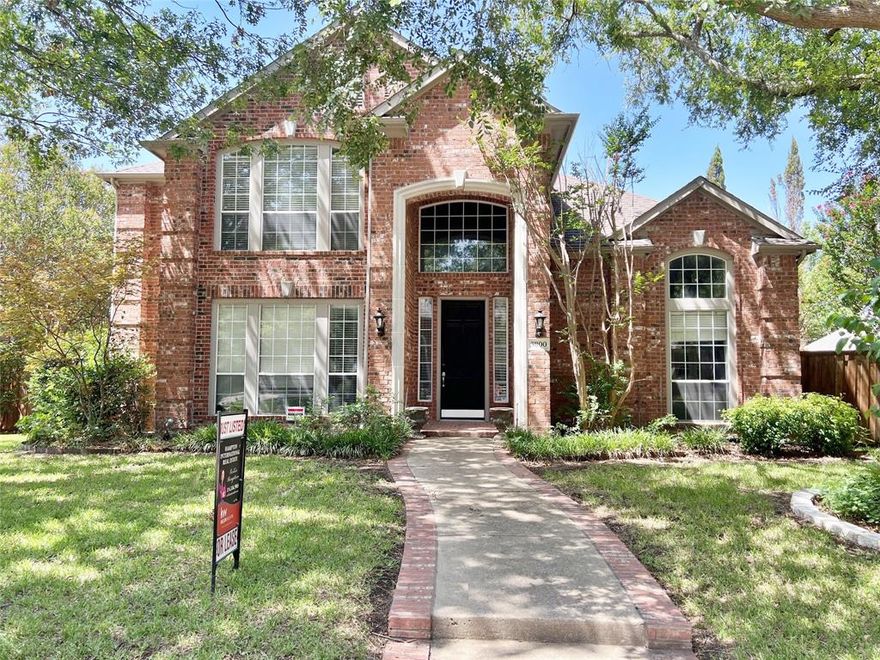 Magnificent home with pool and spa! Walking distance to schools. Furniture included. This elegantly updated home is perfect for entertaining! Gourmet kitchen offers stainless steel appliances, double ovens, back splash and granite counter tops. Spacious living area with hardwood floors, soaring ceilings and a wall of windows overlooking backyard oasis. Renovated master bath with jetted tub, separate shower. Master bedroom and study downstairs. 3 bedrooms, game room, wet bar and 2 bathrooms upstairs. Updated throughout with designer paint and fixtures. 16 SEER HVAC. Corner lot with matured trees and board on board 8 fence. Close to shopping and highways.