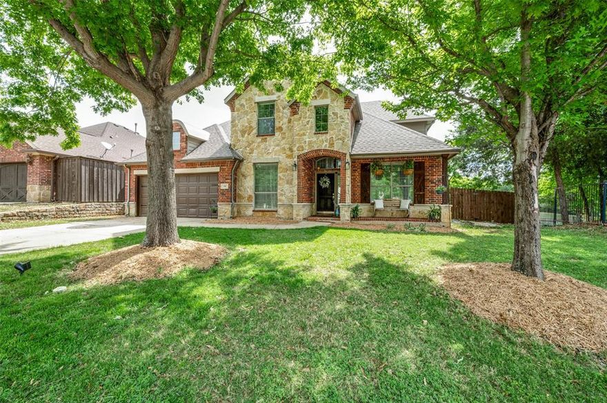 Best Location In The neighborhood! This home sits on the edge of the neighborhood pond and includes the pleasant sounds of the water fountain right outside your back door. The quiet Cul De Sac location offers easy access to the walking trail around the pond tucked away from the rest of the busy neighborhood. Hickory Creek is surrounded by Lake Lewisville and offers lake life at its finest including: many parks, trails, boat launch ramps, community events, and local shopping. Drive to your favorite local restaurant in your golf cart and feel as though you have escaped the big city. This home boasts 5 bedrooms plus a study, as well as 3 additional living areas. Plenty of room for entertaining and play inside and out. The convenient access to major roadways including HOV lanes on I-35, Lake Lewisville Toll Bridge, and 2499 makes it easy to commute to major work areas in Denton, Lewisville, Frisco, Dallas and both DFW airports. This is a must see home to appreciate all it's ideal features including an ideal neighborhood! The neighborhood pool, park, and greenbelt areas are an added bonus for all your outdoor activities right outside your front door.
