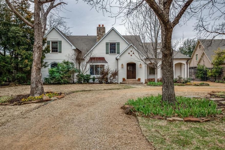 Don't miss this hidden gem located on a hard-to-find half-acre, treed lot in exclusive Bluffview - close to Love Field, private schools, hospital district and downtown. This exquisite home got a gut-renovation and expansion in 2005 and a meticulous update in 2015.  Welcoming front porch, spacious rooms and intricate detailing throughout. This well-maintained home features a wonderful, open floor-plan kitchen with Viking, Sub-Zero appliances, an over-sized pantry, shaker cabinets. Dining room includes a wine room. Downstairs guest room includes a private full bath. The floor plan offers multiple room possibilities including two separate offices, artist studio, a media room and four bedrooms. The backyard oasis features lush landscaping, pool, outdoor kitchen and a screened-in porch.  A cabana for entertaining with a full bathroom is adjacent to the pool. Upstairs master suite includes a light-filled primary bedroom with a sitting area. Spa inspired bathroom and fabulous closet space.