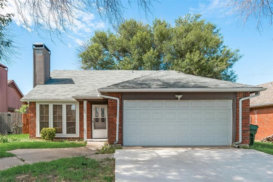 Great rental opportunity in Mansfield ISD. Home features three bedrooms two baths updated kitchen and appliances. Location is close to the ball park, shopping, and expressways. Ready for immediate occupancy. Apply today!