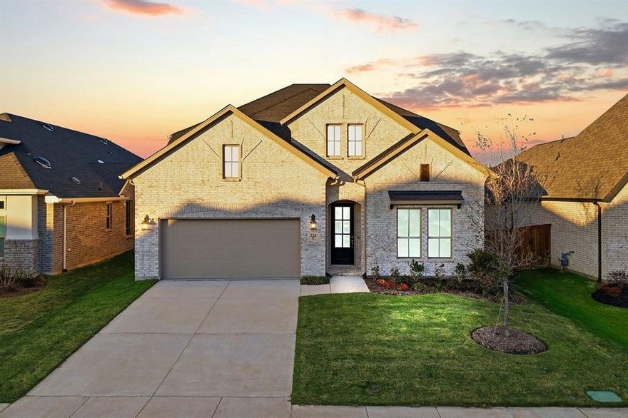 MLS# 21119405 - Built by Coventry Homes - Const. Completed Nov 23 2025 ~ This magnificent two-story home in the highly desirable Trinity Falls master-planned community is meant for you! With 4-bedrooms, 3-bathrooms, a 3-car garage and 3,219 sqft of living space, this home offers plenty of space for entertaining. The open great room features a cozy fireplace, perfect for relaxing, while the chef-inspired kitchen boasts sleek stainless steel appliances. Enjoy the outdoors with a covered patio, or unwind in the upstairs game room and separate media room. A private study provides a quiet space for work or relaxation. This home combines modern design with the amenities of a sought-after community. Don’t miss your chance to make this stunning home yours!