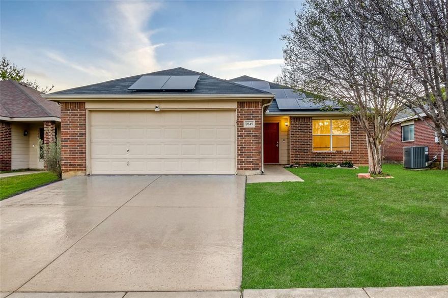 This property features a large, open living area and an expansive kitchen equipped with ample counter space. The layout includes a split master suite featuring a generous closet and a master bath with both a garden tub and a separate shower. Additionally, all bedrooms are outfitted with walk-in closets and ceiling fans. The home also offers a highly functional, oversized utility room with a full wall of shelving for pantry or storage needs. Practical exterior features include a large fenced in back yard, offering privacy and room to entertain. The location is exceptionally convenient, offering easy access to I-30, Green Oaks, and 820, and is situated near local shopping centers and schools.