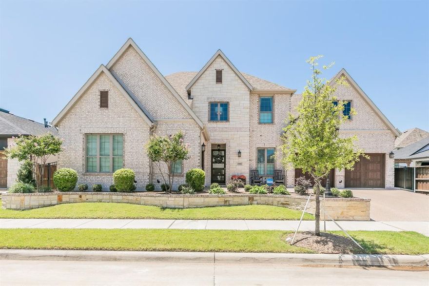 OPEN HOUSE SAT 1 to 3 PM! One-of-One Custom Drees-Home in the Heart of Viridian! This stunning home boasts 4 bedrooms, 4.5 bathrooms, a 3-car garage, & 4,308 sq. ft. of luxurious living space, offering everything you could ever want & more! The beautifully open and spacious layout is filled with natural light throughout, featuring 20’ ceilings in both the living and dining rooms. Enjoy a 42” gas-starter fireplace with a Heatilator, perfect for cozy evenings. Upstairs, the media room includes a fully outfitted wet bar featuring a commercial-grade stainless steel double refrigerator, commercial ice maker with automatic water pump and filtration system, large granite sink, glass washer, freezer, and backlit Philips Hue LED shelving for liquor display—prime for crafting custom cocktails of your choice. The primary bedroom connects to the laundry room through the custom primary closet. The ensuite bathroom includes a garden tub, separate shower with dual shower-heads, and was specifically designed to mirror the Drees model home with added custom specifications by the homeowner. In the oversized kitchen, you’ll find a farm-style sink, custom plantation shutters, walk-in pantry with additional shelving, an eat-in kitchen island, and a stainless steel gas range with stovetop. The kitchen is also equipped with double convection ovens and opens into the living room—creating an ideal space for hosting and entertaining while preparing five-star meals. It also includes a $42,000 Stereo East IT Cat-6 ethernet and surround sound system, installed both upstairs and downstairs. It features dual 77” SONY 4K TVs, Jellyfish lighting around the fascia and soffits—fully controllable from your phone to suit every holiday celebration. For pet lovers, there's an invisible dog fence installed around the flower beds & perimeter of the home. The sprinkler system is zoned for the lawn, flower beds, & trees. The backyard also sits on a quarter acre lot with a covered patio!