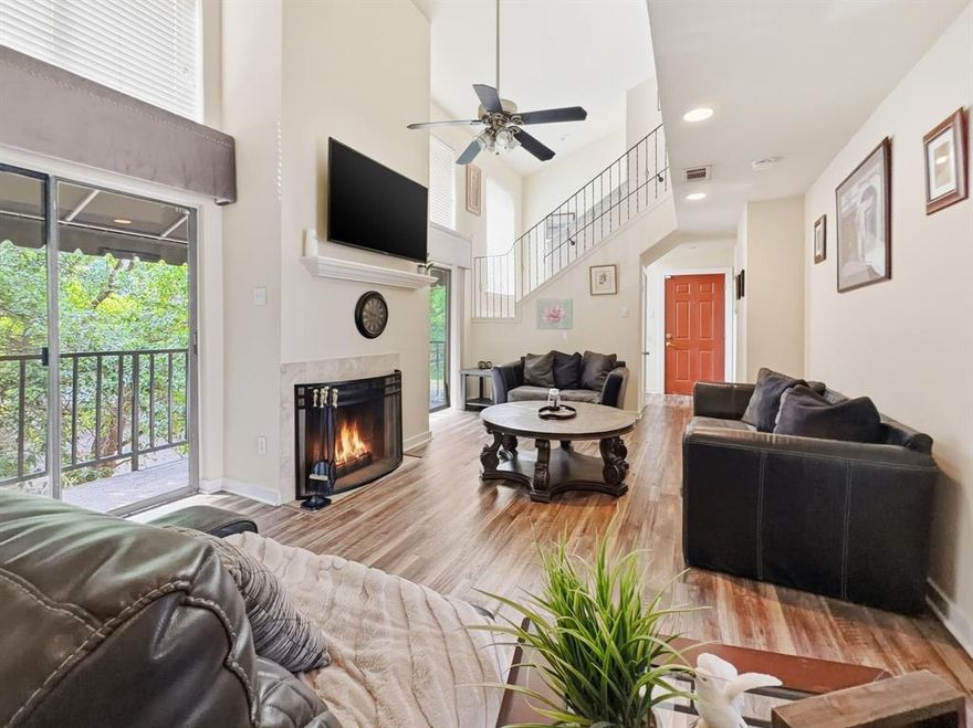 Beautifully updated condo in the heart of Oak Lawn—perfect for first-time buyers or anyone looking for low-maintenance living in a prime location. This home features vaulted ceilings, luxury vinyl plank flooring, large windows overlooking tree-lined streets, and a spacious balcony. The kitchen offers granite countertops, stainless steel appliances, and updated fixtures, flowing seamlessly into the dining area. A stacked washer and dryer plus a half bath on the main level add everyday convenience.

Upstairs, two generously sized bedrooms each with their own full bath—great for roommates, guests, or a home office setup. Major updates already handled: both HVAC systems replaced, fully updated electrical panel, remodeled secondary shower with new pan, and updated toilets and faucets throughout.

Minutes from restaurants, shopping, and nightlife along Oak Lawn and Knox-Henderson, with easy access to the Katy Trail, Highland Park, and Whole Foods. HOA covers water, exterior maintenance, trash, and common areas. Covered assigned parking included. Move-in ready, smartly updated, and in a location that’s hard to beat.