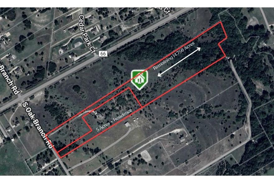 This beautiful 14.756-acre tract sits behind the main homestead and offers endless potential for your vision. With mature trees, level terrain, and no floodplain restrictions, the land is ideal for creating a private retreat, equestrian property, or future investment. As an interior lot, it provides seclusion while still offering easy access and adding a road to the acreage is straightforward and allows you to customize the entry to fit your needs. Whether you’re seeking land to build on, expand into, or simply hold for long-term value, this parcel is a rare find.** The seller is also open to selling the entire 19.756 acres together, combining the home and all acreage into one stunning estate.** Home with 5 acres is MLS #21062758 ** **Aerial photos coming soon**