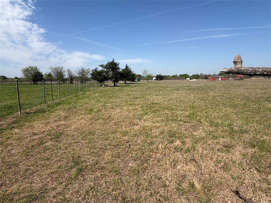 5 acres of versatile land! Prime location right of 429 !! Unrestricted, ready for your dream home, utilities available at the main road on 429 with no HOA!! Land is unzoned, ready for your use!! You can build a custom home, barndominium, or to keep your cattle, you can use it for any of your needs!! Close to down town Terrell, minutes from Down Town Dallas!  
For driving directions -use 32526 FM 429, Terrell, once you arrive, the listing will be about 100 down from this address. This is the address closest to the property. When you arrive to 32526 FM 429, you will see a red street sign Mount Carmelo Dr. Turn right on dirt road, drive down about .5 mile until you see sign.