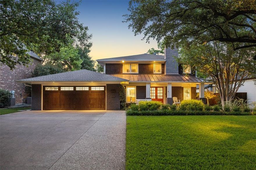 Stunning home in the heart of Lakewood, beautifully updated with timeless style and exceptional attention to detail. Meticulously renovated with extensive 2023–24 improvements, this home blends classic charm with sophisticated, high-end finishes that today’s buyers will appreciate at every turn. The showstopping kitchen is truly the heart of the home, featuring an impressive 14-foot island with honed Taj Mahal quartzite countertops, Viking and Bosch appliances, custom vent hood, designer chandelier and pendant lighting, and abundant custom cabinetry. Designed for both everyday living and entertaining, the home offers incredible flexibility with dual primary suites — one downstairs and one upstairs. A versatile secondary living space currently serves as a Mahjong-Game room, but could easily function as a formal dining room, music room, playroom, or home office. Secondary bedrooms are generously sized and comfortably accommodate king-sized beds. The beautifully updated laundry room offers extensive storage plus space for an additional refrigerator. The current owners thoughtfully transformed the front-facing garage with epoxy flooring, base trim, fresh paint, recessed lighting, Gladiator storage system, and EV charging outlet. The backyard is a peaceful retreat with true privacy — a rare find in Lakewood — designed for year-round enjoyment with a fabulous 17x15 screened porch, turfed yard, lush updated landscaping, designer landscape lighting, mosquito mist system, and Marquis Vector spa. Situated on one of the most beloved blocks in Lakewood, this location offers an unmatched lifestyle with the ability to walk to White Rock Lake, Lakewood Elementary, Lakewood Country Club, and Lakewood Shopping Center. Just minutes from downtown Dallas, SMU, Northpark Center, and major highways, this is a rare opportunity to own a truly special home in one of Dallas’ most sought-after neighborhoods. Ask for the extensive list of work current owners have completed since 2023!