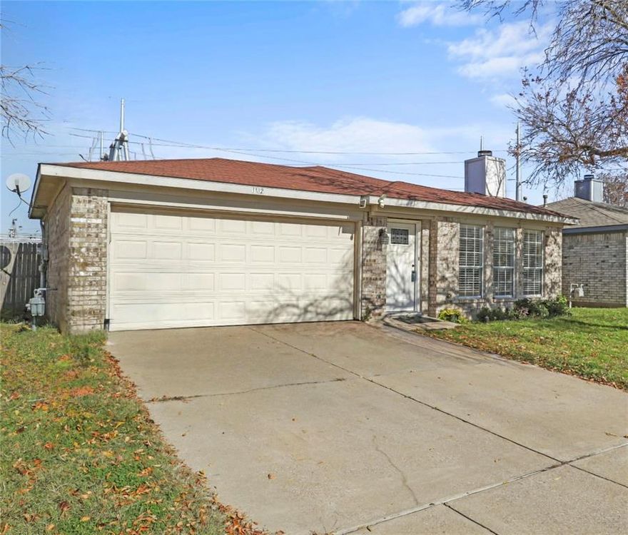 ***$5,000 Price DROP*** Welcome to 1112 Union Drive in the heart of Saginaw, TX—where comfort, convenience, and charm come together in a move-in ready home just minutes from everything Fort Worth has to offer. Nestled in the established Amber Meadows neighborhood, this beautifully maintained property offers quick access to Highway 287, I-820, and is less than 20 minutes from the vibrant dining, entertainment, and cultural hubs of Downtown Fort Worth. Located within the sought-after Eagle Mountain-Saginaw ISD, families will love being just minutes from Saginaw High School, Highland Middle, and High Country Elementary. The home’s inviting curb appeal is enhanced by mature trees and a charming brick façade. Inside, you'll find a spacious open-concept living area filled with natural light from a wall of front-facing windows, vaulted ceilings, and a cozy white brick fireplace with a modern shiplap accent—perfect for entertaining or relaxing evenings. The neutral tile flooring flows throughout the main living spaces for easy maintenance and a clean, bright aesthetic. All of your shopping and dining needs are just minutes away with nearby access to Alliance Town Center, Saginaw Boulevard, and an abundance of grocery stores, local restaurants, and retail conveniences. This home blends style and practicality with a functional layout, a generous backyard, and the quiet feel of a well-established neighborhood. With homes in the area moving quickly, don’t miss your chance to own a well-priced gem in one of Saginaw’s most accessible and family-friendly communities.