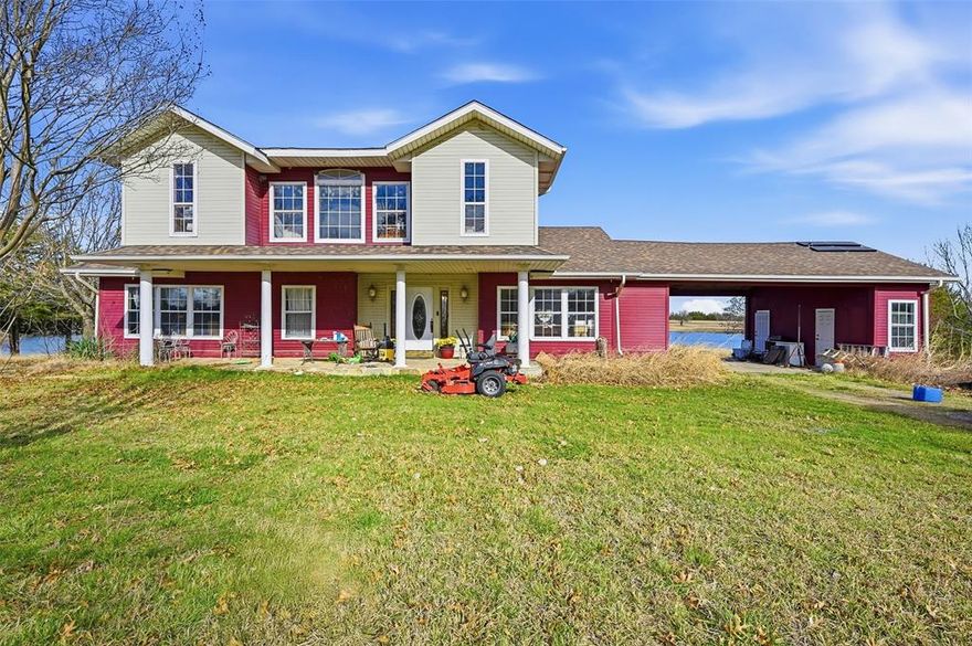 Quiet country living at it's finest! This 5 bed 3 bath residence sits on an exceptionally private 6.81 acre lot and back to a private lake. The home features an outdoor kitchen with built in grill & sink, a large workshop with HVAC, and plenty of space to enjoy the peace and quiet away from the city. Schedule a showing today!