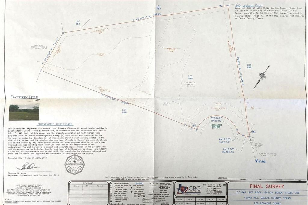 Lake Ridge Sec 07 Ph 01 Sh 01 - Land