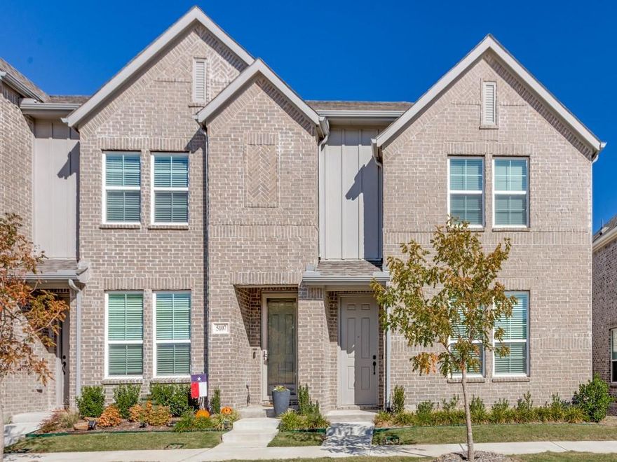 Outstanding location across the street from the large community park. Light Bright Free flowing floor plan, Gourmet kitchen with quartz countertops, stainless appliances large island with seating area and pantry. Beautiful wood look floors.  Upstairs offers additional living room and 3 bedrooms. Large primary bedroom with two walk in closets and luxury bath. Two car rear entry garage with door opener.