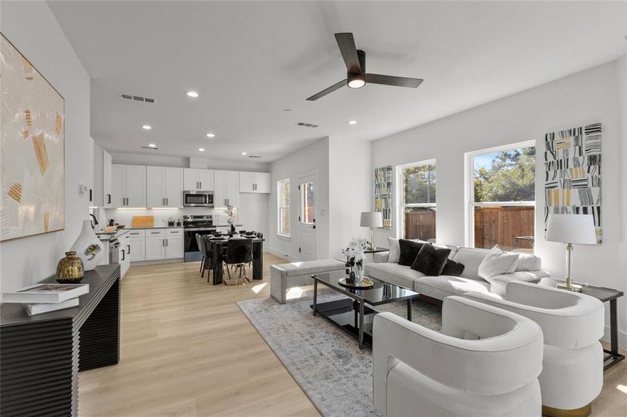 SELLER IS OFFERING AN $8,000 CONCESSION TO BUYER! This brand new construction townhome offers an open-concept floor plan with 3 bedrooms, 2.5 baths, and a flexible loft space suited for a home office or lounge area. The kitchen includes stainless steel appliances and overlooks the living area, perfect for everyday living or entertaining. The spacious primary suite includes dual vanities, a glass-enclosed shower with bench seating, and a large walk-in closet. With close proximity to major highways, DFW Airport, and the dining, shopping, and entertainment options of Las Colinas, this is the perfect location call home. Schedule a tour today - don't just buy a home - upgrade your lifestyle. Preferred lender also offers up to 1% back of sales price!