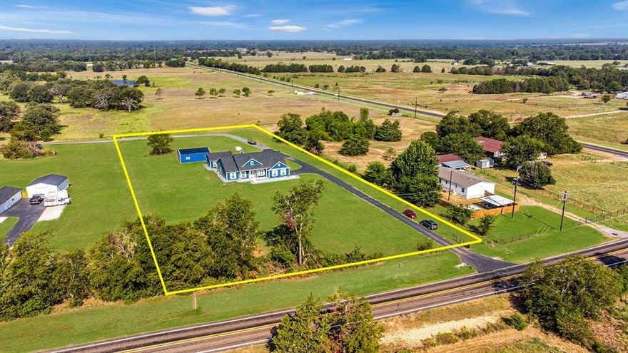 Discover the perfect blend of modern luxury and peaceful country living in this stunning custom home, completed in 2023. With over 3,100 sq ft of thoughtfully designed space, this property offers 5 bedrooms, 4.5 bathrooms, and high-end finishes throughout.

Situated on 2.81 serene acres, this home provides both privacy and convenience. Enjoy exceptional features including: Storm shelter for peace of mind, 840 sq ft workshop ideal for hobbies, storage, or additional workspace, Freshly paved asphalt driveway, Charming 1 bed, 1 bath guest quarters with full kitchen, living room, and laundry—598 sq ft of independent living space perfect for guests, multigenerational living, or rental income. Whether you're seeking a spacious homestead or a countryside escape with premium amenities, this property delivers it all.

Seller will consider all reasonable offers. Your dream home awaits!