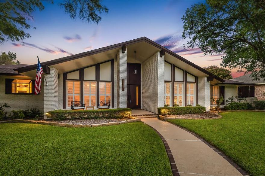 Entertainers dream in sought after Disney streets.A classic 1971 home heavily MCM influenced with the flow of a ranch design. Home was recently updated. Expansive living space including a study with built ins,soaring fireplace, a great room and anchored by a bar with 2 wine fridges, ice maker and sink. Lit through expansive windows and doors across back. *All windows and 2 sliders being added in the back of the home will be replaced with Anderson windows mid Sept.Kitchen includes SS appliances gas cooktop, and Sub-Zero Fridge. Spacious Primary Suite with spa bath featuring seamless glass shower, soaking tub and dual vanities.The backyard oasis has Pebbletech,heated pool, outdoor kitchen and landscape lighting.